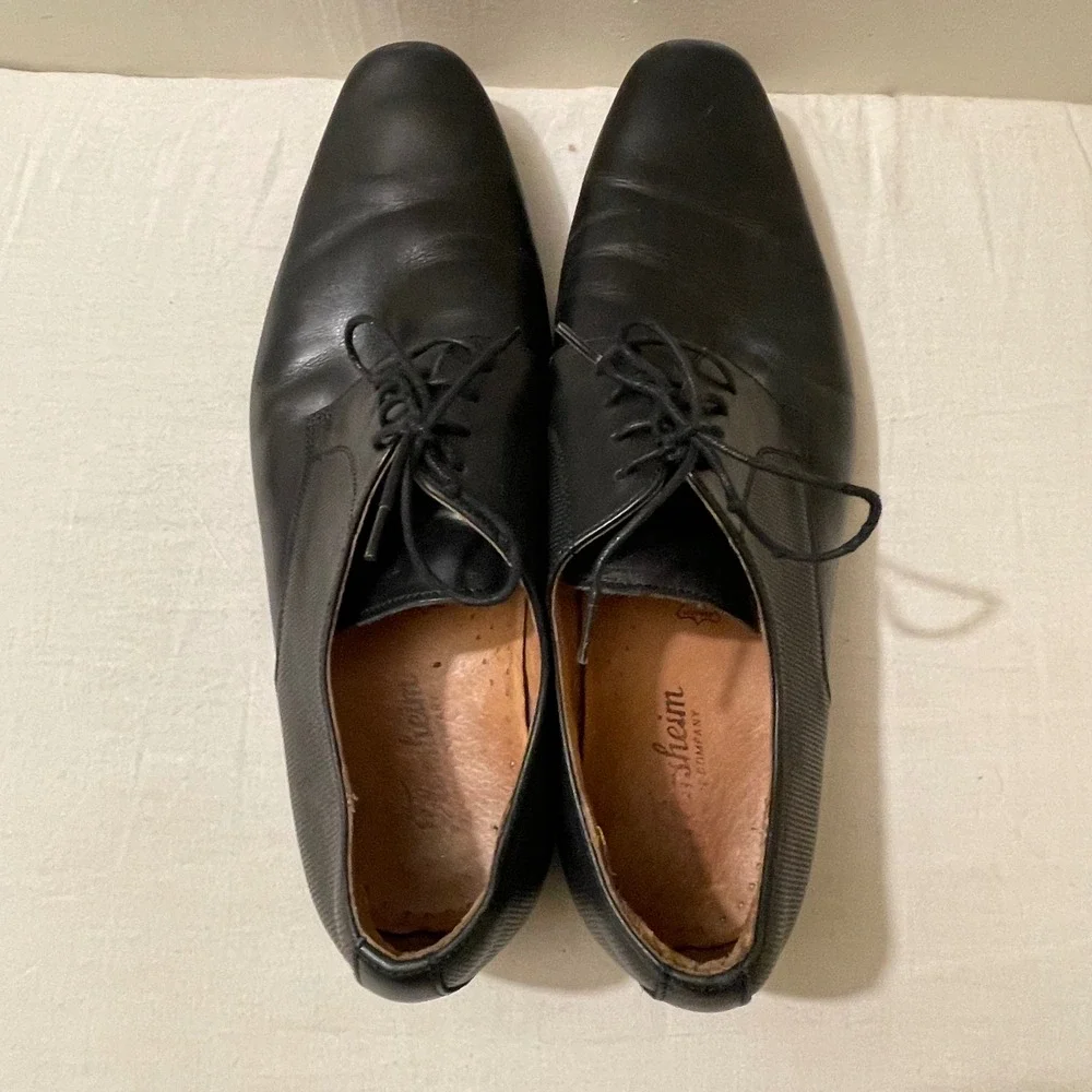Florsheim Mens‎ Size 10.5D Black Leather Lace Up Dress Shoes